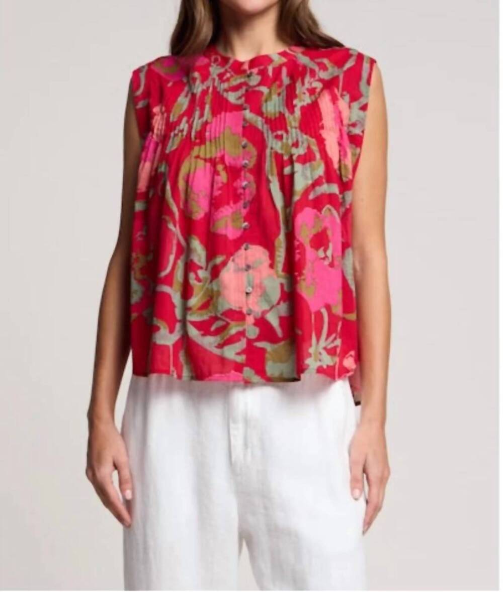 NEW VELVET BY GRAHAM & SPENCER women's jeanne top in multicolor